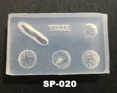 3D Carving Mold Silicone Nail Stamping με κουμπί αρώματος καλούπι κλειδιού κοσμήματος Μοτίβο UV Gel Nail art Αξεσουάρ Πρότυπο νυχιών 01-22