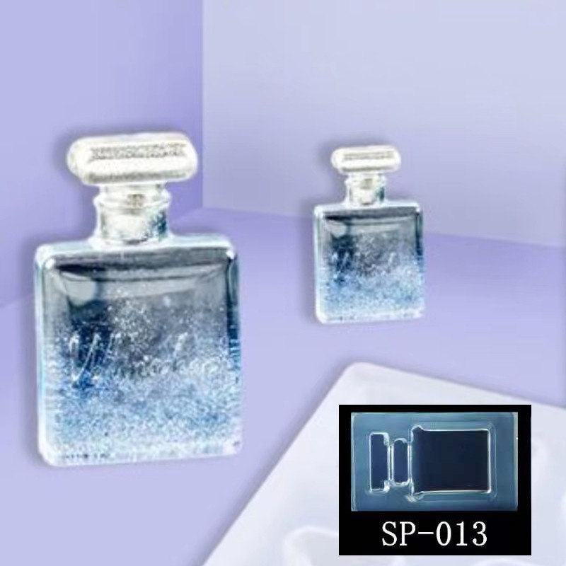 3D Carving Mold Silicone Nail Stamping με κουμπί αρώματος καλούπι κλειδιού κοσμήματος Μοτίβο UV Gel Nail art Αξεσουάρ Πρότυπο νυχιών 01-22