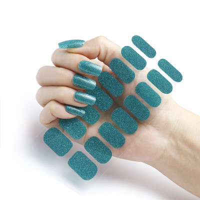 Πρωτοχρονιάτικο καθαρό χρώμα περιτύλιγμα νυχιών DIY Αυτοκόλλητα μονόχρωμα αυτοκόλλητα ντεκόρ Σετ αυτοκόλλητων νυχιών μινιμαλιστικό χριστουγεννιάτικο αυτοκόλλητο νυχιών