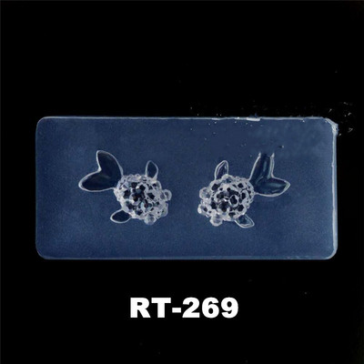 Πρότυπο καλουπιού νυχιών σιλικόνης σκάλισμα 3D Σχεδιασμός ψαριών νυχιών DIY UV Gel Ακρυλικό Κρύσταλλο