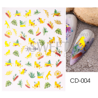 3D fémes ezüst köröm matricák pillangó tinta hold szív csúszkák bűbájok zár sötét fekete fóliák köröm dekor ékszer kiegészítő SASW