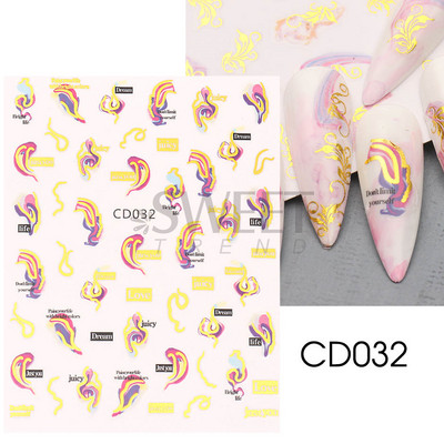 3D fémes ezüst köröm matricák pillangó tinta hold szív csúszkák bűbájok zár sötét fekete fóliák köröm dekor ékszer kiegészítő SASW