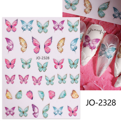 3D fémes ezüst köröm matricák pillangó tinta hold szív csúszkák bűbájok zár sötét fekete fóliák köröm dekor ékszer kiegészítő SASW