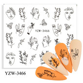 Nail Design Nail Art Matrica DIY matrica körömmatricák köröm vízjel matrica körömmatrica szerelmes levél kutya tigris farkas állatarc