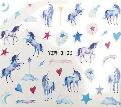 Nail Design Nail Art Matrica DIY matrica körömmatricák köröm vízjel matrica körömmatrica szerelmes levél kutya tigris farkas állatarc