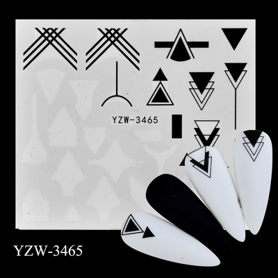 Nail Design Nail Art Matrica DIY matrica körömmatricák köröm vízjel matrica körömmatrica szerelmes levél kutya tigris farkas állatarc