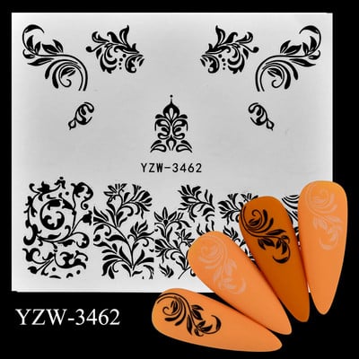 Nail Design Nail Art Matrica DIY matrica körömmatricák köröm vízjel matrica körömmatrica szerelmes levél kutya tigris farkas állatarc