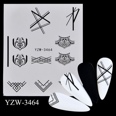 Nail Design Nail Art Matrica DIY matrica körömmatricák köröm vízjel matrica körömmatrica szerelmes levél kutya tigris farkas állatarc