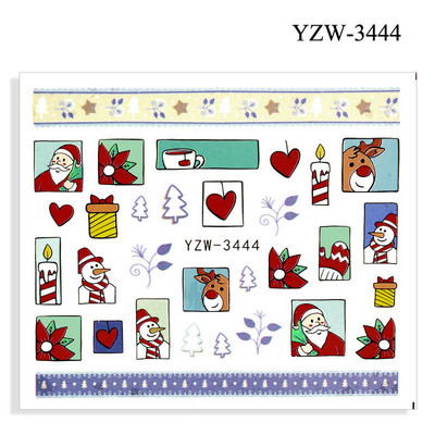 Nail Design Nail Art Matrica DIY matrica körömmatricák köröm vízjel matrica körömmatrica szerelmes levél kutya tigris farkas állatarc