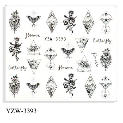 Nail Design Nail Art Matrica DIY matrica körömmatricák köröm vízjel matrica körömmatrica szerelmes levél kutya tigris farkas állatarc