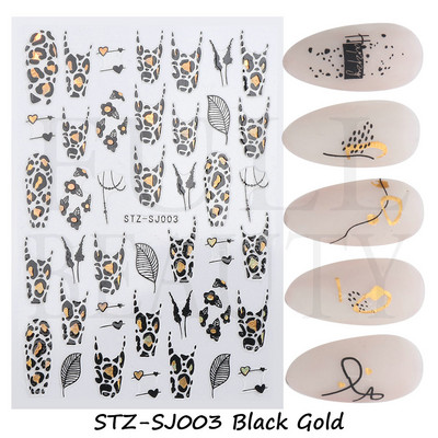 3D Dragon Snake Design Körömmatricák Női Szeretik Körömdíszítés Tetoválás Slider Gél Lakk Matrica Ideiglenes tetoválás Dekorációk GLEB145-152