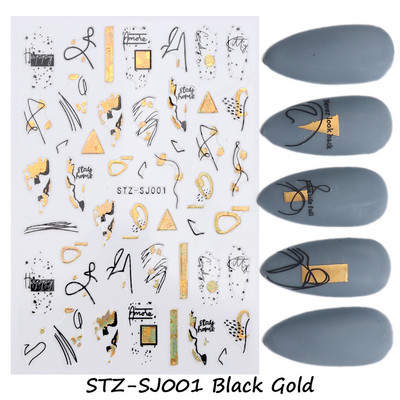 3D Dragon Snake Design Körömmatricák Női Szeretik Körömdíszítés Tetoválás Slider Gél Lakk Matrica Ideiglenes tetoválás Dekorációk GLEB145-152