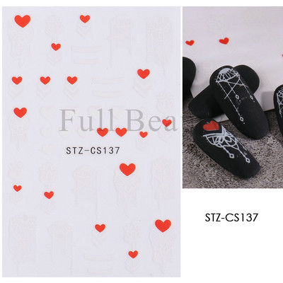 Francia texturált vonalak körömdíszítő matricák egyszerű geometria levél virág ragasztó csúszkák Monogram nyári manikűr matrica LYSTZ130-137