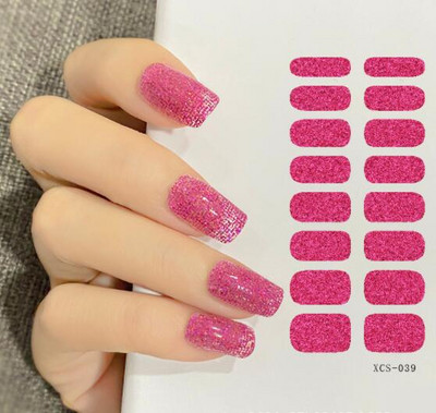 Körömdíszítő matricák Teljes borítós matricák manikűrhöz Öntapadós matricák női lányoknak Tiszta színű körömmatrica csepp szállítás