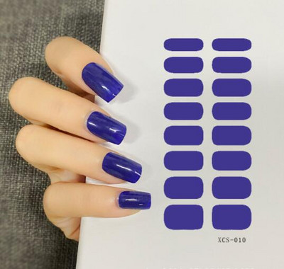 Körömdíszítő matricák Teljes borítós matricák manikűrhöz Öntapadós matricák női lányoknak Tiszta színű körömmatrica csepp szállítás