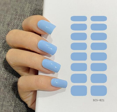 Körömdíszítő matricák Teljes borítós matricák manikűrhöz Öntapadós matricák női lányoknak Tiszta színű körömmatrica csepp szállítás