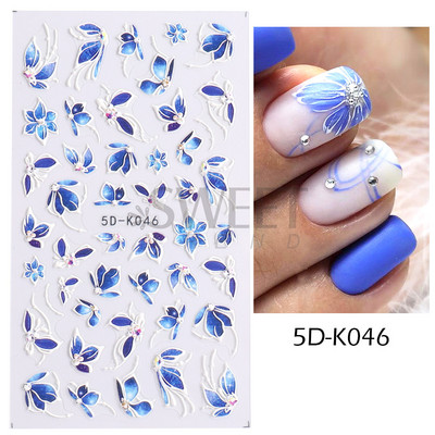 5D őszi körömmatricák juharlevél ősz ihletésű körmök tervezése sütőtök szárny matricák hálaadás manikűr csúszkák fóliák SA5D-K179