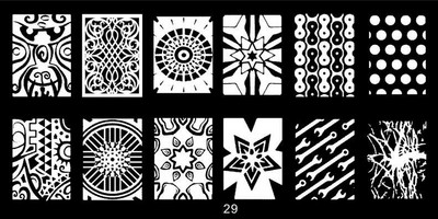 1 db ÚJ körömbélyegző lemezek rozsdamentes acél képbélyegző JR (1-30) Nail Art manikűr sablon körömbélyegző lemezek 30 stílus