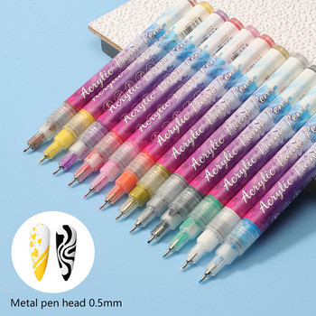 1 бр. писалка за графити за нокти с UV гел лак писалка за рисуване Направи си сам инструменти за ноктопластика