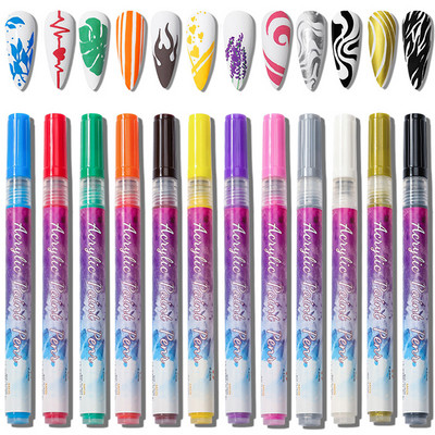 1 Buc Nail Art Graffiti Pen UV Gel Polish Pictura Pen DIY Nail Art Tools