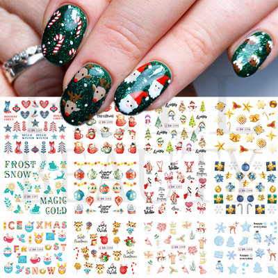 12db Neon Graffiti Szivárvány Design matricák Körömhöz Halloween Csontváz Vérző Szellemedény csúszkák Dekor Kiegészítő LEJF37-48