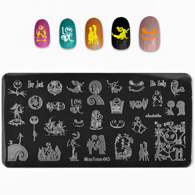 6*12 cm-es körömdíszítő bélyegzőlapok levél virág Szexi lány körömdíszítő sablon geometria csipke körömlakk nyomat zselés bélyegző kaparó