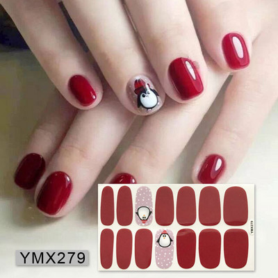 Pure Color DIY körömpakolások teljes fedő szivárvány pöttyös csíkos körmök matrica művészeti dekoráció manikűr ragasztó Valentin ajándék