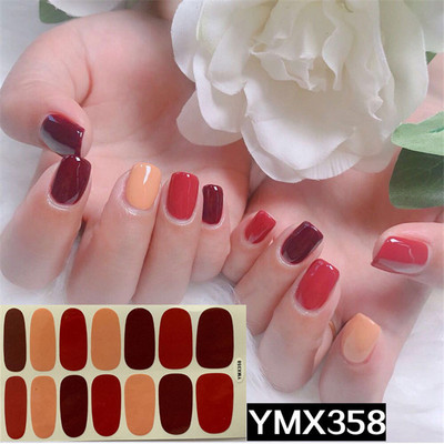 Pure Color DIY körömpakolások teljes fedő szivárvány pöttyös csíkos körmök matrica művészeti dekoráció manikűr ragasztó Valentin ajándék