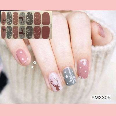 Pure Color DIY körömpakolások teljes fedő szivárvány pöttyös csíkos körmök matrica művészeti dekoráció manikűr ragasztó Valentin ajándék