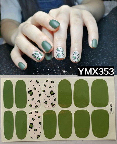 Pure Color DIY körömpakolások teljes fedő szivárvány pöttyös csíkos körmök matrica művészeti dekoráció manikűr ragasztó Valentin ajándék