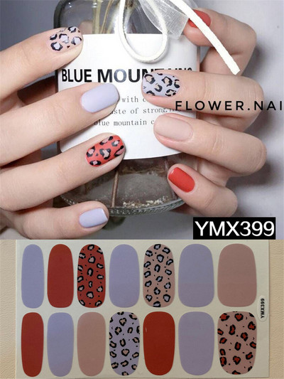 Pure Color DIY körömpakolások teljes fedő szivárvány pöttyös csíkos körmök matrica művészeti dekoráció manikűr ragasztó Valentin ajándék