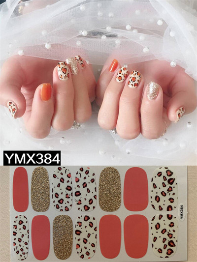 Pure Color DIY körömpakolások teljes fedő szivárvány pöttyös csíkos körmök matrica művészeti dekoráció manikűr ragasztó Valentin ajándék