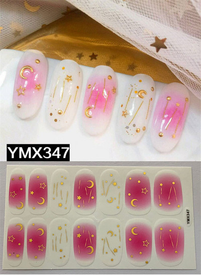 Pure Color DIY körömpakolások teljes fedő szivárvány pöttyös csíkos körmök matrica művészeti dekoráció manikűr ragasztó Valentin ajándék