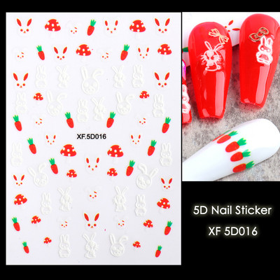 5D Halloween Nail Art Matricák Pókháló Horror Szemek Arc Sütőtök Körömmatricák Domborított minták Csúszkák Fóliák Manikűr TRSTZ-5D