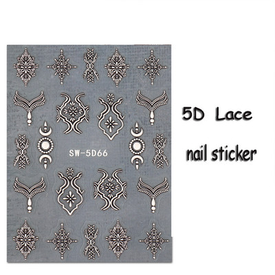 Akril gravírozott köröm matrica tavaszi virágok fekete betű Desgin öntapadó köröm transzfer csúszkák Pakolások manikűr fóliák Z0654