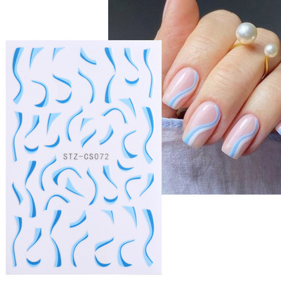 3D arany cipzáras körömmatrica lánc szálka fehér design öntapadó matricák barkácsolás manikűr köröm művészet dekoráció divat csúszkák BEXF6021