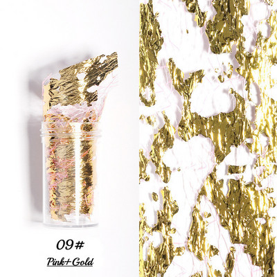 1 db 3D hálós körömmatrica arany, ezüst, háló, drót, selyemfólia körömfólia matrica, arany és ezüst fólia körömdíszítés barkácsolás