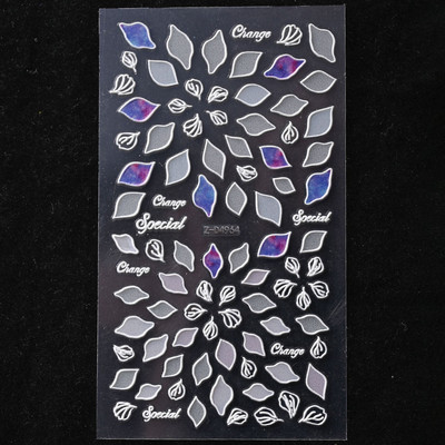 5D Bohemia körömmatrica, matt virágos körömmatricák, áttetsző, ultravékony dombornyomott ragasztós körömcsúcsok, kiegészítők díszítés