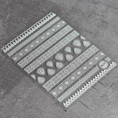 Virágok Hímzés Tervezés 5D Puha Mikrofaragott Öntapadó Körömdísz matricák 3D Manikűr Matricák Nagyker