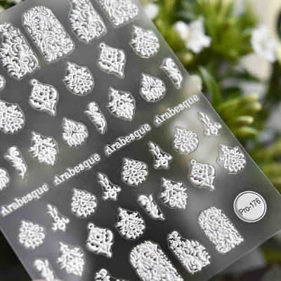 Virágok Hímzés Tervezés 5D Puha Mikrofaragott Öntapadó Körömdísz matricák 3D Manikűr Matricák Nagyker