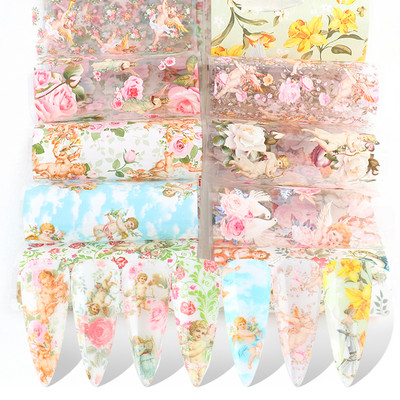 10 komada mat metalne folije za nokte kromirane naljepnice s efektom zrcala za nokte zlatno srebrna aluminijska papirna folija DIY manikura GLJSH-A