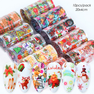 10 komada mat metalne folije za nokte kromirane naljepnice s efektom zrcala za nokte zlatno srebrna aluminijska papirna folija DIY manikura GLJSH-A