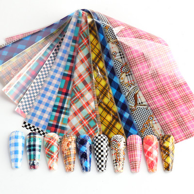 10 komada mat metalne folije za nokte kromirane naljepnice s efektom zrcala za nokte zlatno srebrna aluminijska papirna folija DIY manikura GLJSH-A