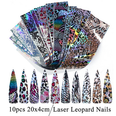 10 komada mat metalne folije za nokte kromirane naljepnice s efektom zrcala za nokte zlatno srebrna aluminijska papirna folija DIY manikura GLJSH-A