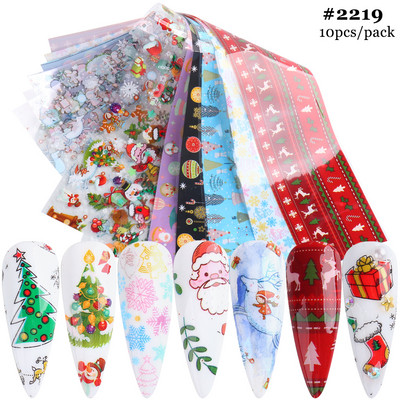 10 komada mat metalne folije za nokte kromirane naljepnice s efektom zrcala za nokte zlatno srebrna aluminijska papirna folija DIY manikura GLJSH-A