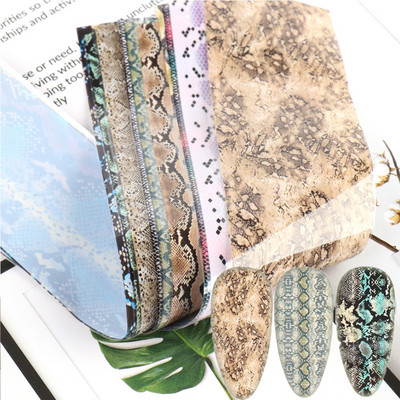 10 komada mat metalne folije za nokte kromirane naljepnice s efektom zrcala za nokte zlatno srebrna aluminijska papirna folija DIY manikura GLJSH-A