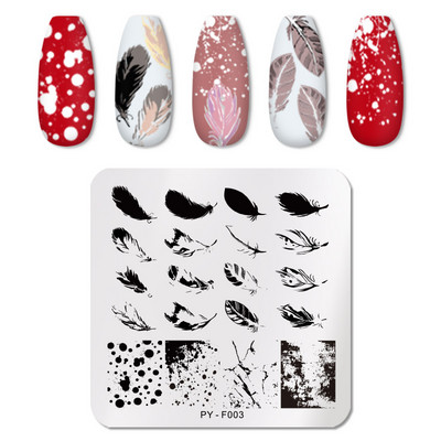 PICT YOU Nagu apzīmogošanas plāksnes Tropical Collection Nail Art zīmogu veidnes DIY nagu attēlu plāksnes nerūsējošā tērauda dizaina rīks