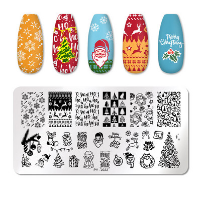 PICT YOU Nagu apzīmogošanas plāksnes Tropical Collection Nail Art zīmogu veidnes DIY nagu attēlu plāksnes nerūsējošā tērauda dizaina rīks