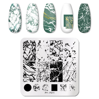 PICT YOU Nagu apzīmogošanas plāksnes Tropical Collection Nail Art zīmogu veidnes DIY nagu attēlu plāksnes nerūsējošā tērauda dizaina rīks