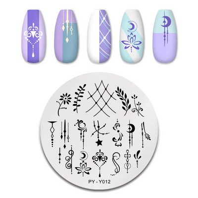 PICT YOU Nagu apzīmogošanas plāksnes Tropical Collection Nail Art zīmogu veidnes DIY nagu attēlu plāksnes nerūsējošā tērauda dizaina rīks